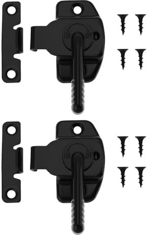 ECSiNG Pack of 2 Smoker Door Latch with Screws Locks Leaf Cabinet Door Connection Metal Lock Bolt Set Compatible with Pit Boss Pro Series II 4 Fog Machines