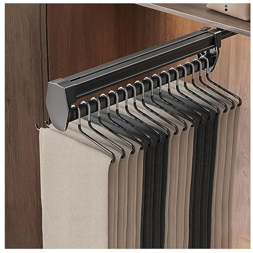 Hosenhalter Für Kleiderschrank Ausziehbare Kleiderstange Herausziehen Der Kleiderbügel, Schrank Organizer Kleiderschrank Ausziehbarer Schrank Organizer Teleskop Garderobe 36cm
