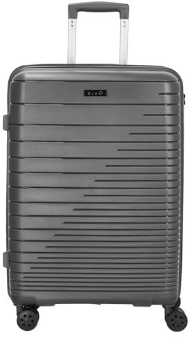 D&N Travel Line 4600-4-Rollen-Trolley M 65 cm Grey