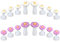 Qianyu 16 Pcs Daisy Silicone Toe Separators for Pedicure Nail Art Nail Polish Tools Toe Stretchers Flower Nail Varnish Comfortable Toe Spacer for DIY Nail Art Salon Manicure Pedicures Tools