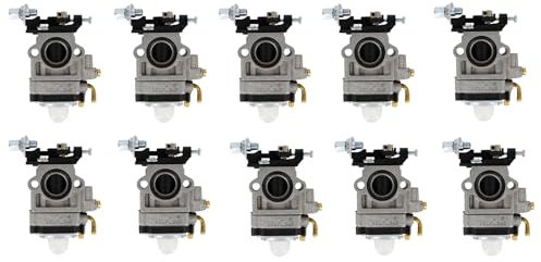 Kznifmk 10X Tagliasiepi Accessori Tagliaerba Carburatore A Due Tempi per 40Cc 43Cc 49Cc Motore A 2 Tempi Mini Chopper All-Terrain Veicolo Tasca Bicicletta Trimmer Trimilaterale Trimmer