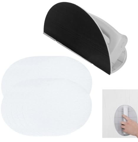 Outil De Papier De Verre De Ponçage À Angle Semi Circulaire Multifonctionnel, Outils De Ponçage Manuel De Détails Portatif Avec 10 Papier De Verre Pour Le Travail Du Bois Et Les Murs