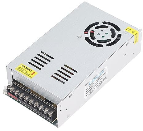 ZJchao 15A 360W Fuente de Alimentación de Conmutación, Adaptador del Transformador Controlador LED AC 110V 220V a DC 24V Compatible con ANET A8 Plus E16 ET4 para Impresoras 3D Compatibles