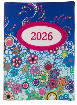 bettina bruder - Kalender Buchkalender 2026 Tropfen Bubbles blau bunt - Timer Terminplaner Chefplaner DIN A5