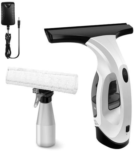 Mini Electric Window Cleaner, Handheld Glass Cleaning Tool with Strong Suction, Streak-Free Water Absorption, Rechargeable Portable Window Vacuum for Home Cleaning**