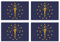 Kiwistar Aufkleber 4,5 x 3 cm Indiana Indianapolis - Bundesstaat Autoaufkleber USA Flagge Länder Wappen Fahne Sticker Kennzeichen - Auto - Fahrrad - LKW