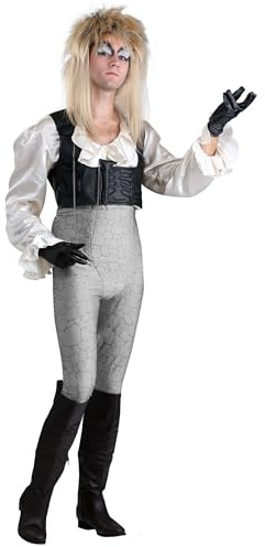 Labyrinth Jareth Fancy Dress Costume for Adults, 80's Outfit, Labyrinth Halloween Fancy Dress Costume & Cosplay Medium