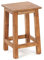 DESIGN DELIGHTS RUSTIKALER Holz SITZHOCKER Madero | 48x30x30 cm (HxBxT), Recyclingholz | Holzhocker | Farbe: 08 honigfarben gewachst
