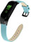 RuenTech Kompatibel mit Xiaomi Mi Band 3 / Mi Band 4 Armband Schlank Echtes Leder Armbands Ersatz Zubehör für Frauen Männer Mi Band 3/Mi Band 4 Uhrenarmbänder (Blue)
