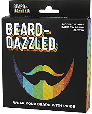 Beard-Dazzled, biologisch abbaubarer Regenbogen-Bart-Glitzer
