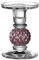 LEONARDO HOME 018640 Leuchter Poesia 12,8 cm Viola, Glas, 13 cm