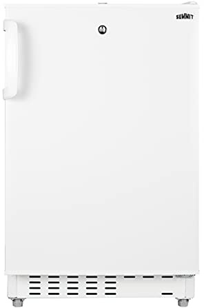 Summit 20 Refrigerator Freezer, Built-in Undercounter Fridge, 2.68 cu.ft. Capacity, ADA Compliant, White - ALRF48