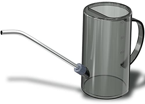 WD&CD 1L Regadera, Regadera Extraíble, Regadera de Plástico, Regadera Interior,Regadera Bonsai Pequeña,Regadera Maceta,Regadera Pequeña Interior,Regadera de Plástico,Regadera para Plantas (Gris)