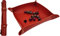 World of Dice Würfelteller - ideal für alle RPGs, Würfelunterlage, Würfelschale, Würfelbrett, Kunstleder, für Dungeons and Dragons, Kniffel, DSA, UVM. (rotbraun, Kunstleder)