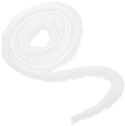 Milisten Weihnachts-Kunstfell-Band, Stoff-Rolle, Kunstfell, für Weihnachtsbaum, Girlanden, Kostüm, Material