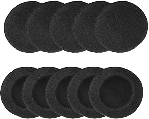 5 Paar 40 mm Ohrpolster Schaumstoffkissen Headset Abdeckung Schwamm für Motorola S305 / Q21 Q23 Q23 / MDR-Q22LP / MDR-Q33 / Panasonic RR930 / Logitech H555 Kopfhörer