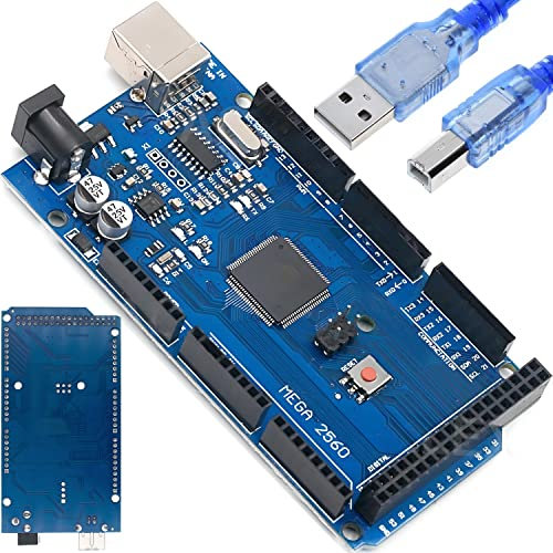 Retoo Mikrocontroller ATmega2560 R3 Board, USB Modul mit 54 I/O Pins, für 3D-Druck und Robotik, Kompatibel mit Arduino IDE, Windows, macOS, Linux