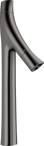 hansgrohe AXOR Starck Organic 2-Griff-Waschtischmischer 240, ohne Zugstange, für Waschschüsseln, 12013330, Farbe: Polished Black Chrome