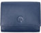 LOLUNA® Porte-Monnaie Cuir spacieux Zip et Multi Compartiments avec Rabat, Portefeuille, Compagnon, pour Ranger 12 Cartes, Billet, Monnaie, identité, permis - Bleu Marine