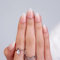 BTArtbox Stick On Nails Short - Almond False Nails with Glue, 30 Pcs Soft Gel Press on Nails in 15 Sizes, Reusable Supremely Fit & Natural Fake Nail for Woman, Vanilla Cream Almond