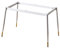 tow000ack Patas Muebles de Acero,Patas de Mesa para Comedor de Metal,Base para Mesa de Cristal e Madera,Patas de Escritorio de Trabajo Pesado,con Ventosa y Tornillos,Blanco (145 * 65cm(57 * 26in),A)