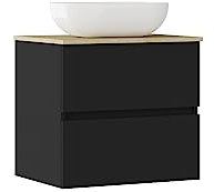 Baikal Conjunto de Mueble de baño Natura, Incluye Lavabo. Mueble Suspendido en Pared con Lavabo cerámico. Varios Acabados y Medidas. Mueble MONTADO.