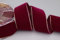 10 m x 36 mm Samtband 424G BORDEAUX Gold Samt mit Goldkante Velvet Velour Geschenkband Schleifenband elegant Geschenkverpackung Dekoration Weihnachten Band Nähen