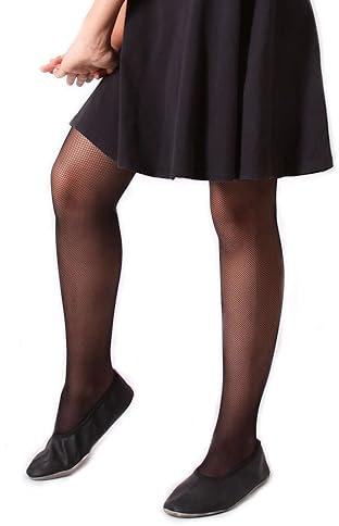 looksy Medias De Red Para Niña Pantimedias De Malla Duraderas Cómodas Con Patrón De Red De Diamantes Pequeños Medias De Moda Fiesta Escolar De Baile Lena, Nero 7-8 años (122-128 cm)