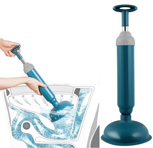 Pömpel Stantuffo WC con Ventose PVC + Pistone in ABS, Pompa Stura Lavandini e Scarichi Sturalavandino a Pompa Sturalavandino a Pressione per Bagni WC Vasche da Bagno Docce