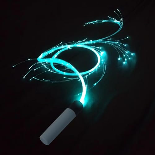 Fouets LED, accessoires de danse lumineux rotatifs à 360 degrés, fouet à fibre optique de carnaval ABS, fouet spatial à fibre optique LED, danse à fibre optique LED pour accessoires de photograph