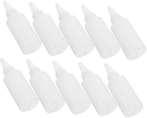 Operitacx 100 Stück Quetschflaschen aus Kunststoff mit Düse 60ml
