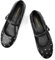 Vaslemuse Ballerinas mit Nieten für Damen, runde Zehenpartie, Schnalle, Riemen, Mary Jane, Schuhe, Alltag, Freizeit, Arbeit, Schwarz, 38.5 EU