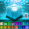 Anyingkai LED Sternenhimmel Projektor,RGB 3D Lavalampe mit 16 Beleuchtung-Effekten & Fernbedienung Zeitnahme Nordlicht Projektor Aurora Light,Nachtlicht Kinder Zimmer Deko,Kreativ Galaxy Projector