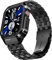 SUPLINK Stainless Steel Case and Band Compatible with Apple Watch Series 10 Strap 46mm for Men, Metal Bands Rugged Protector Bumper for iWatch Strap Series 10 (Black)