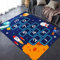 AITROMNI Sauberlaufmatte Waschbar Teppich Tür Blauer Teppich Schlafzimmer Garderobe Dekoration rutschfest super weich Yoga Teppich 50X70CM