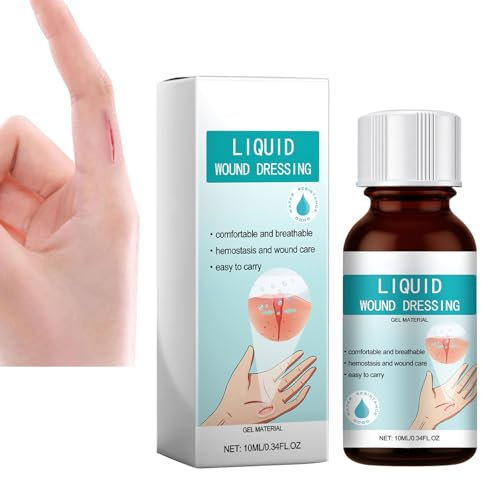 Cerotto liquido per la pelle, impermeabile e traspirante, ad asciugatura rapida, in gel liquido, per graffi, asciugatura rapida, per graffi e piccole ferite (C, taglia unica)