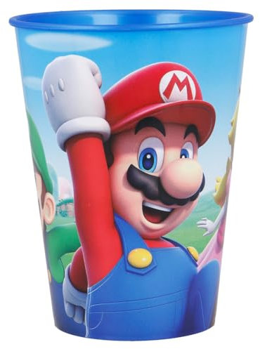 Tinisu Super Mario - Tazza in plastica Mario Luigi Peach