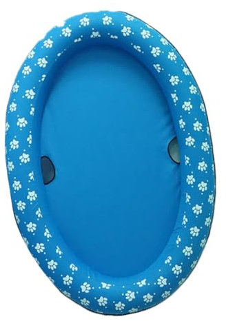 ROMISBABA Piscina Inflable para Mascotas Plegable para Perros y Gatos Duradera Colchón Flotante
