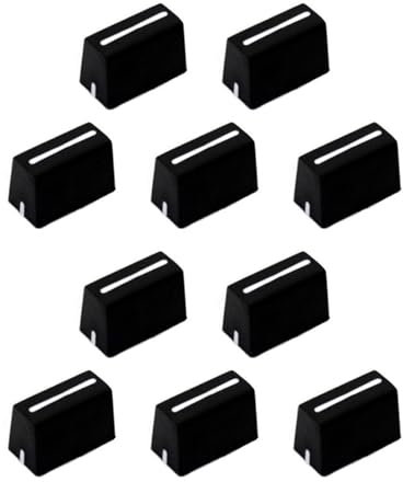 Lioggyet 10 x Universal-Dämpfungsknöpfe, Dämpfungskappe, gerader Schieberegler für DJ-Controller, Mischkonsole, XDJ