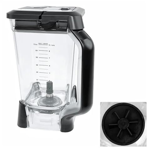 Vaso Accesorio For Licuadora, Compatible con Ninja, 72 Oz BL610 BL610BRN BL610C BL710WM BL710WMC CO610B CO650B CT610 CT610C CT611CG, Repuesto