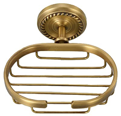 Porte-savon super puissant en laiton solide pour salle de bain (cuivre)