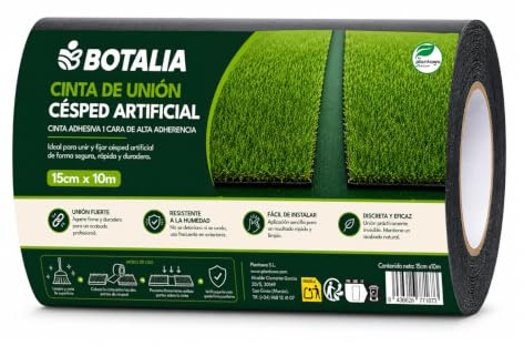 PLANTAWA Cinta para Césped Artificial 15 cm x 10 m | Cinta Adhesiva Césped Artificial de Una Cara | Banda de Unión para Pegar Césped Artificial | Fijación Resistente Exterior