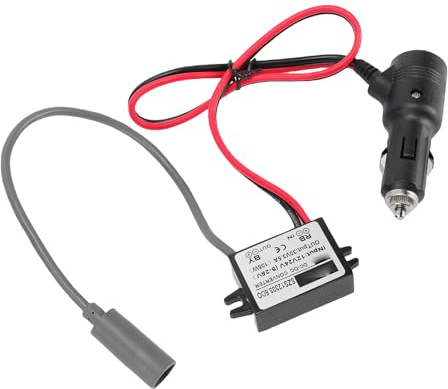 Dioche Adapter für Zigarettenanzünder, 12 V, 24 V, Zigarettenanzünder-Adapter, 30, 3,5 A, Aufwärtswandler für Wohnmobile, Boote und Anhänger – 16 AWG Ladestromkabel