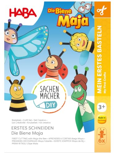 HABA Bastelset Erstes Schneiden – Die Biene Maja Papier-Kreativset ab 3 Jahren