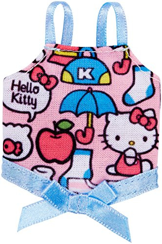 Mattel Barbie Fashions Hello Kitty - Pink Print Tank with Blue Bow Graphics Apple (FLP42)