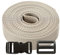 Roban Fashion Gurtband Polypropylen 5m mit Schnallen Klickverschluss/Klippverschluss x5 und x10 Leiterschnallen 20mm,Beige