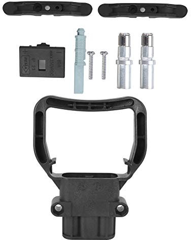 Plyisty Connecteur de Chariot élévateur DC150V 80A, Prises de câble de connecteur de Camion, connecteurs de Charge pour véhicule électrique, 2 bornes principales et 4 bornes auxiliaires(80A)