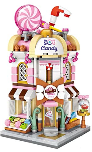 LOZ Bauklötzchen-Set zum Bauen und Spielen. Bonbon und Süßigkeiten Shop