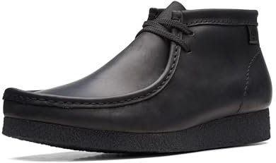 Clarks Men's Shacre Chukka Boot, Black Leather, 7 UK