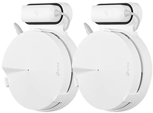 Deco M5 Wandhalterung Ständer Halter, BECEMURU schraubenlos kein Bohren WiFi Halterung Halter mit exzellentes Kabelmanagement für TP-Link Deco M5 WiFi System (weiß 2 Packung)